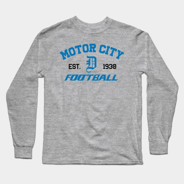 Motor City Football Light Long Sleeve T-Shirt by soulf1re